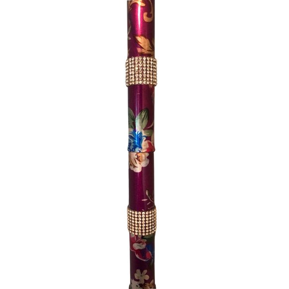 Purple Floral Diamond Cane - Picture 4 of 7